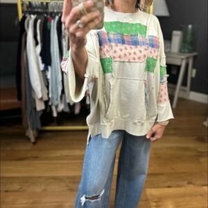 Easel Multicolor Patchwork Top